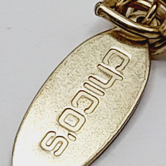 Chico’s Black & Gold Link Statement Necklace, 25", NWT, Original $69 - Picture 6 of 9